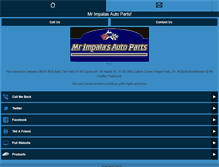 Tablet Screenshot of mrimpalasautoparts.com